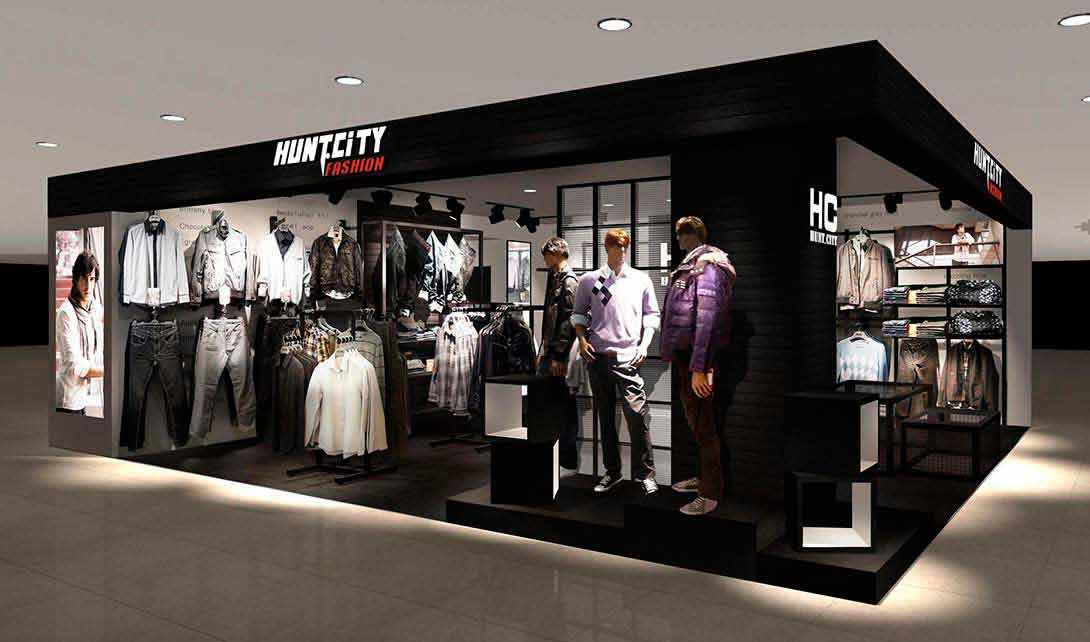 連鎖品牌SI空間設(shè)計|現(xiàn)代簡約服裝店裝修設(shè)計-HUNT.CITY